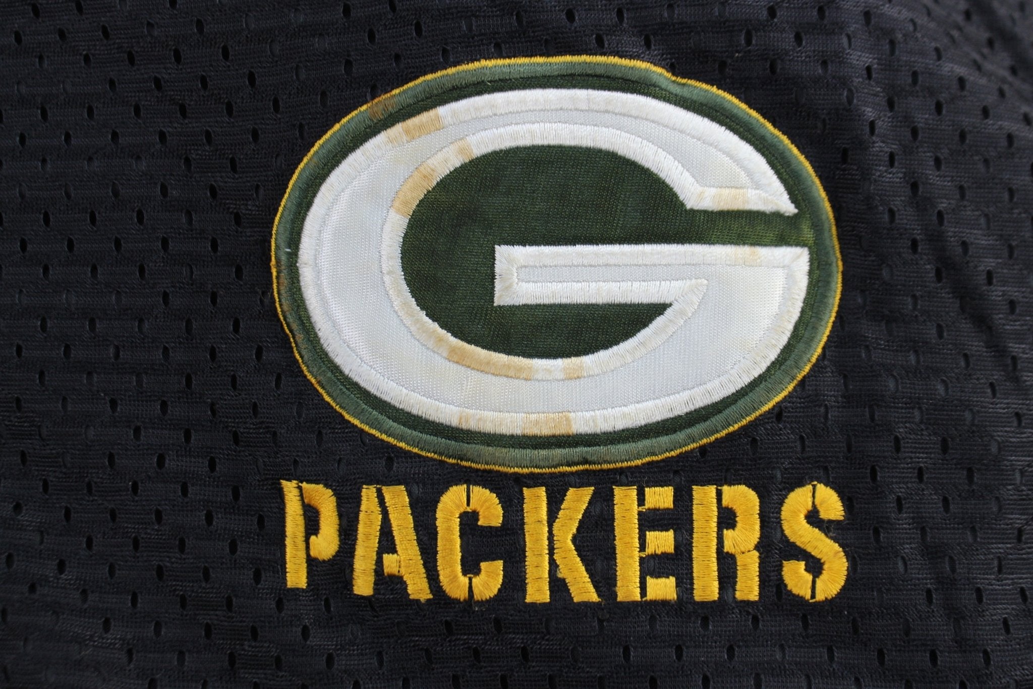 90's Green Bay Packers Embroidered Reversible Pro Player Jacket - ThriftedThreads.com