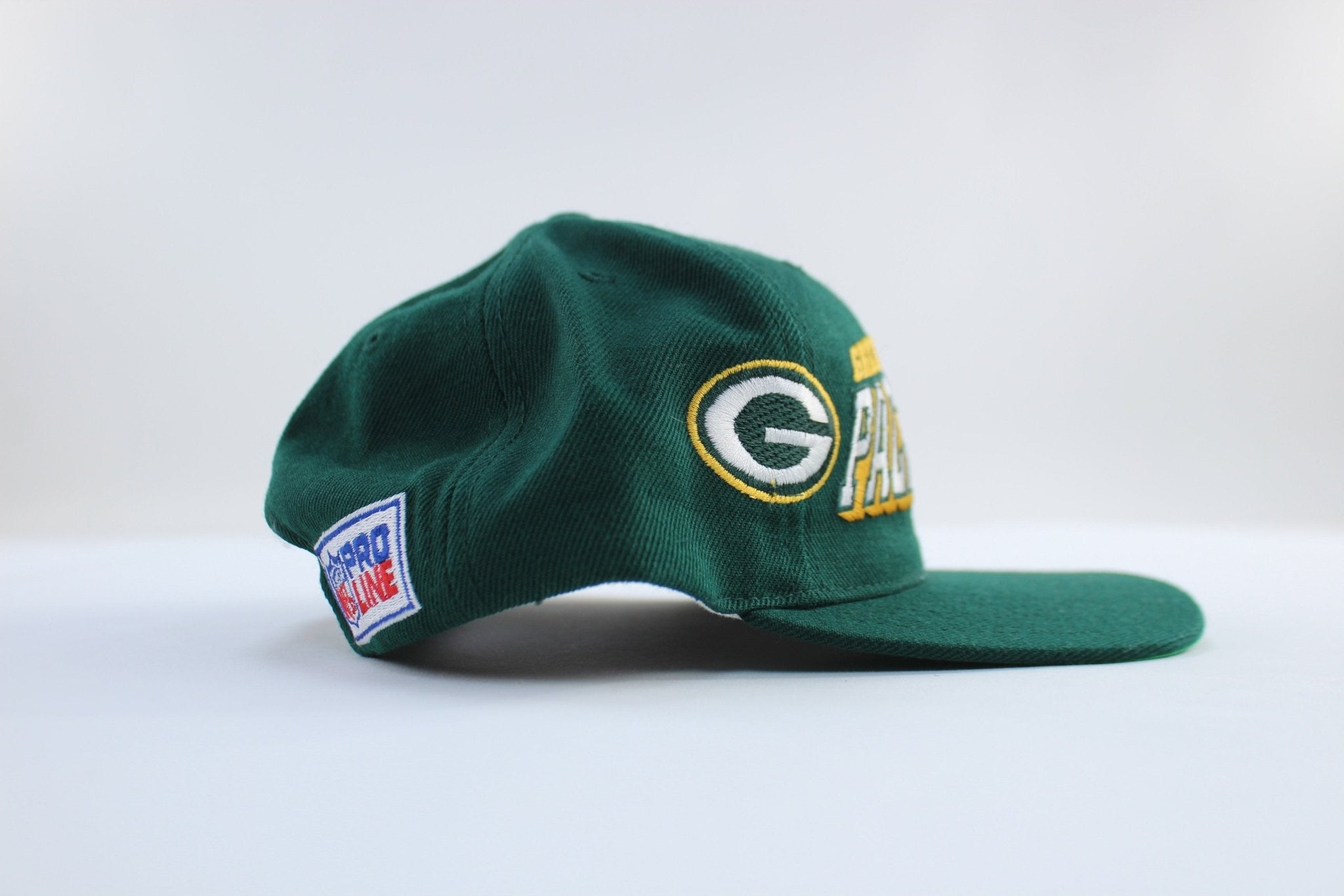 90's Green Bay Packers Embroidered Sports Specialties Snapback Hat - ThriftedThreads.com