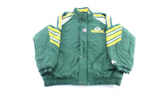 90's Green Bay Packers Embroidered Starter Zip Up Jacket - ThriftedThreads.com