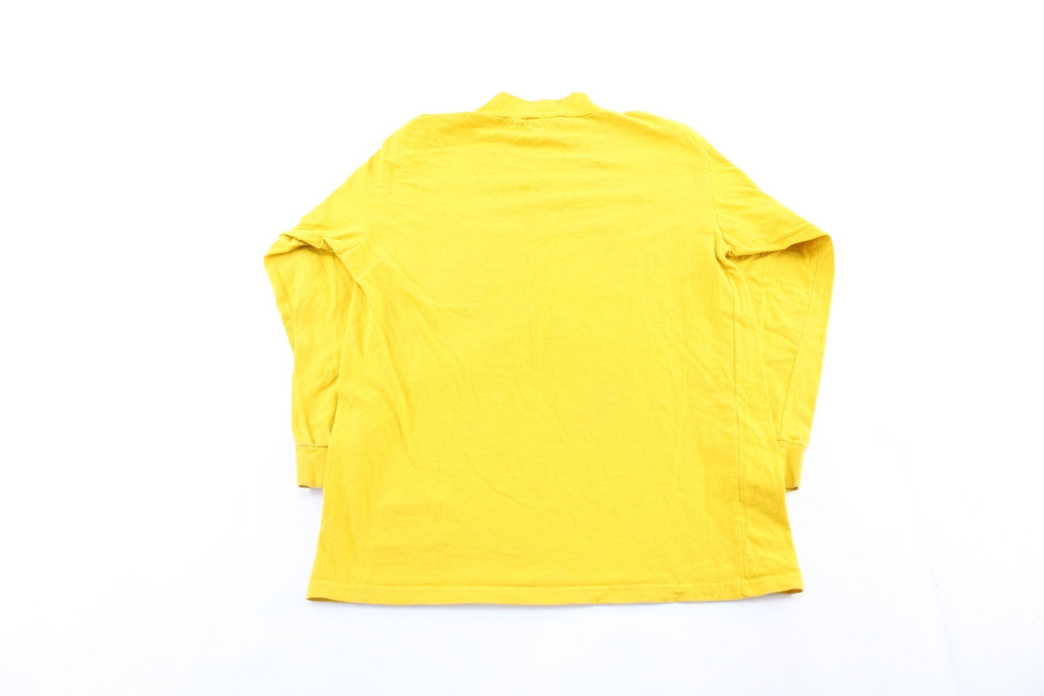 90's Green Bay Packers Embroidered Yellow LS T-Shirt - ThriftedThreads.com