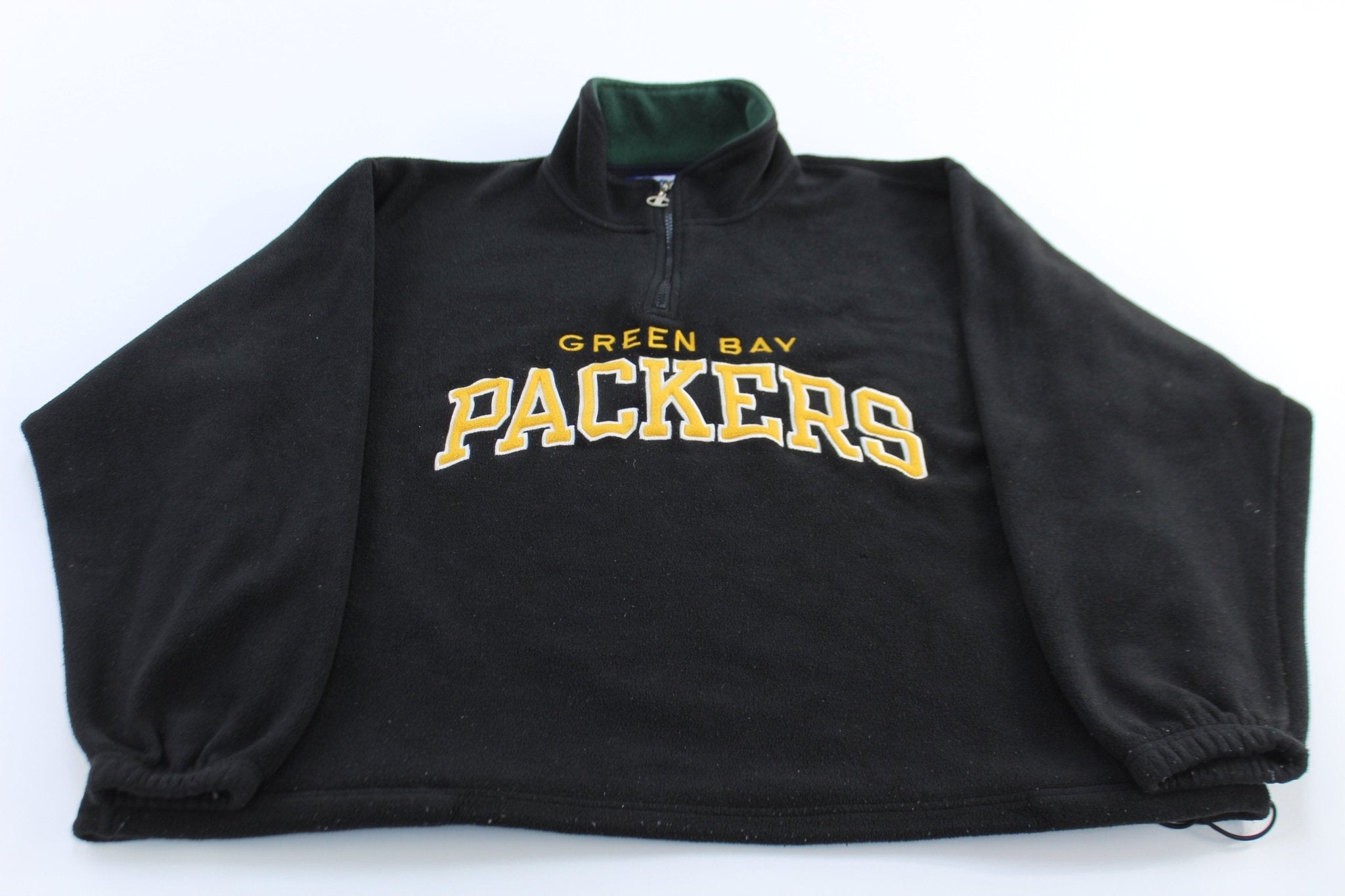 90's Green Bay Packers Football Embroidered Fleece Champion Pullover - ThriftedThreads.com