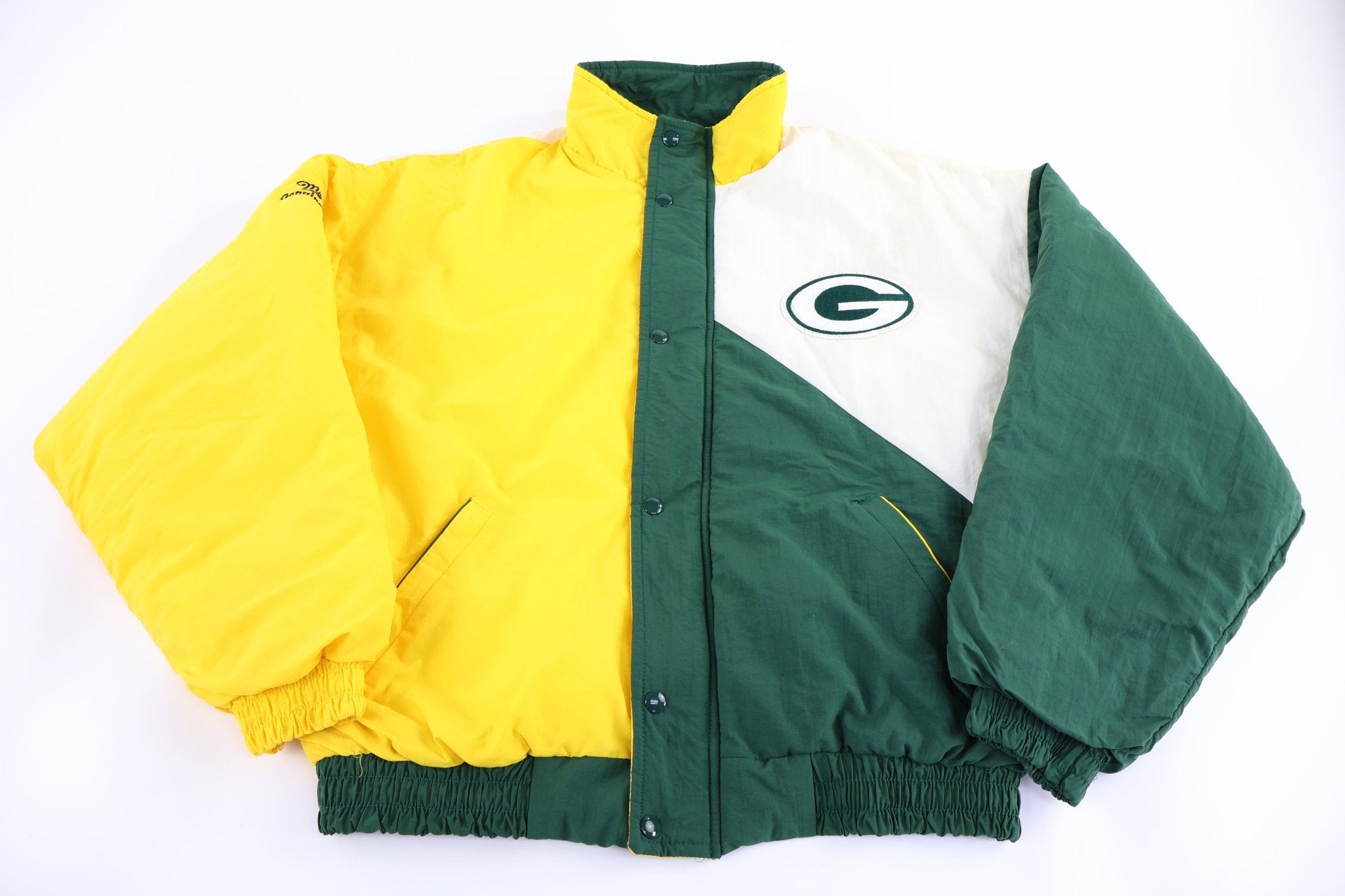 90's Green Bay Packers Football Full Zip Jacket - Jacket - Thrifted Threads