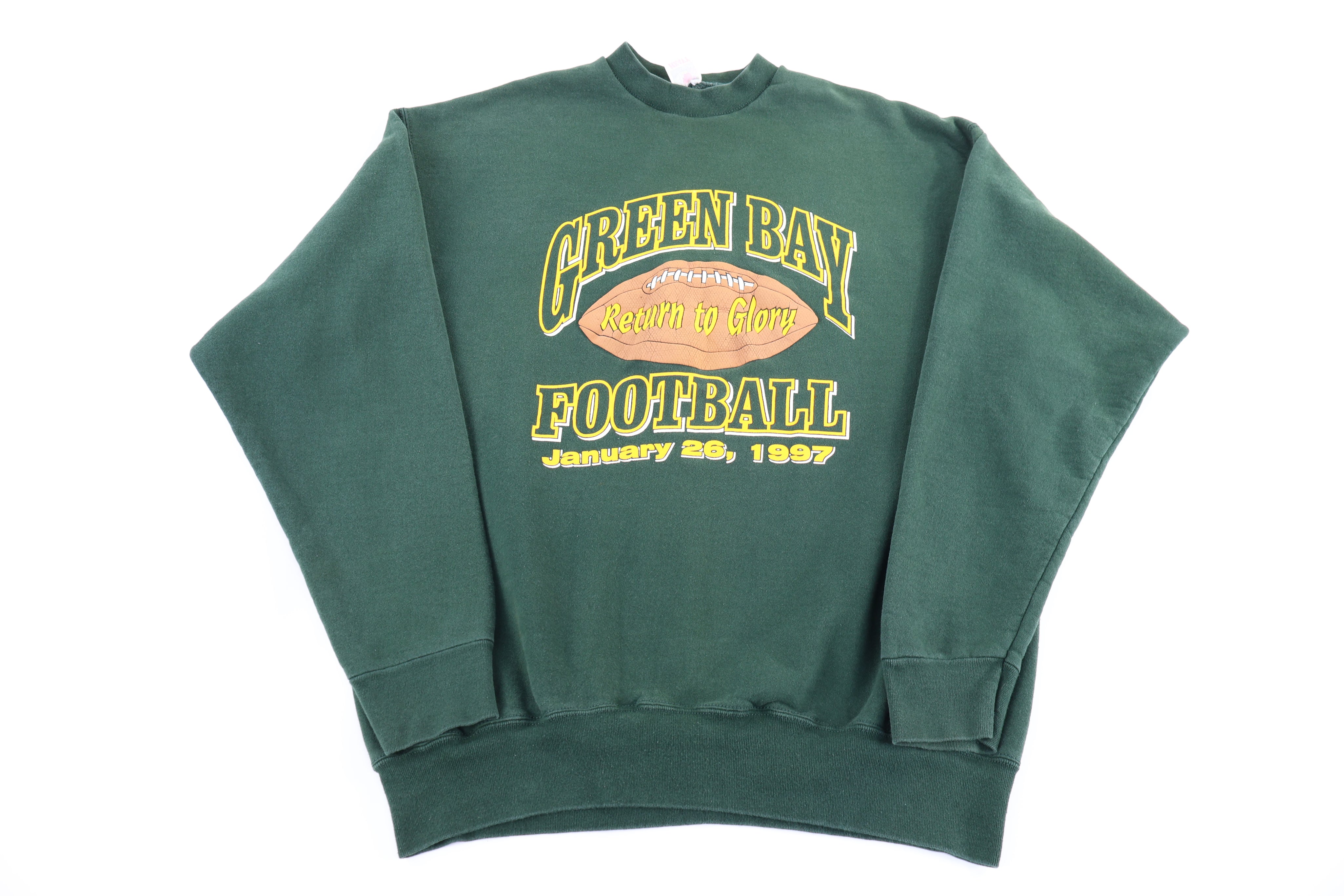 90's Green Bay Packers Football Sweatshirt - Sweatshirt - Thrifted Threads