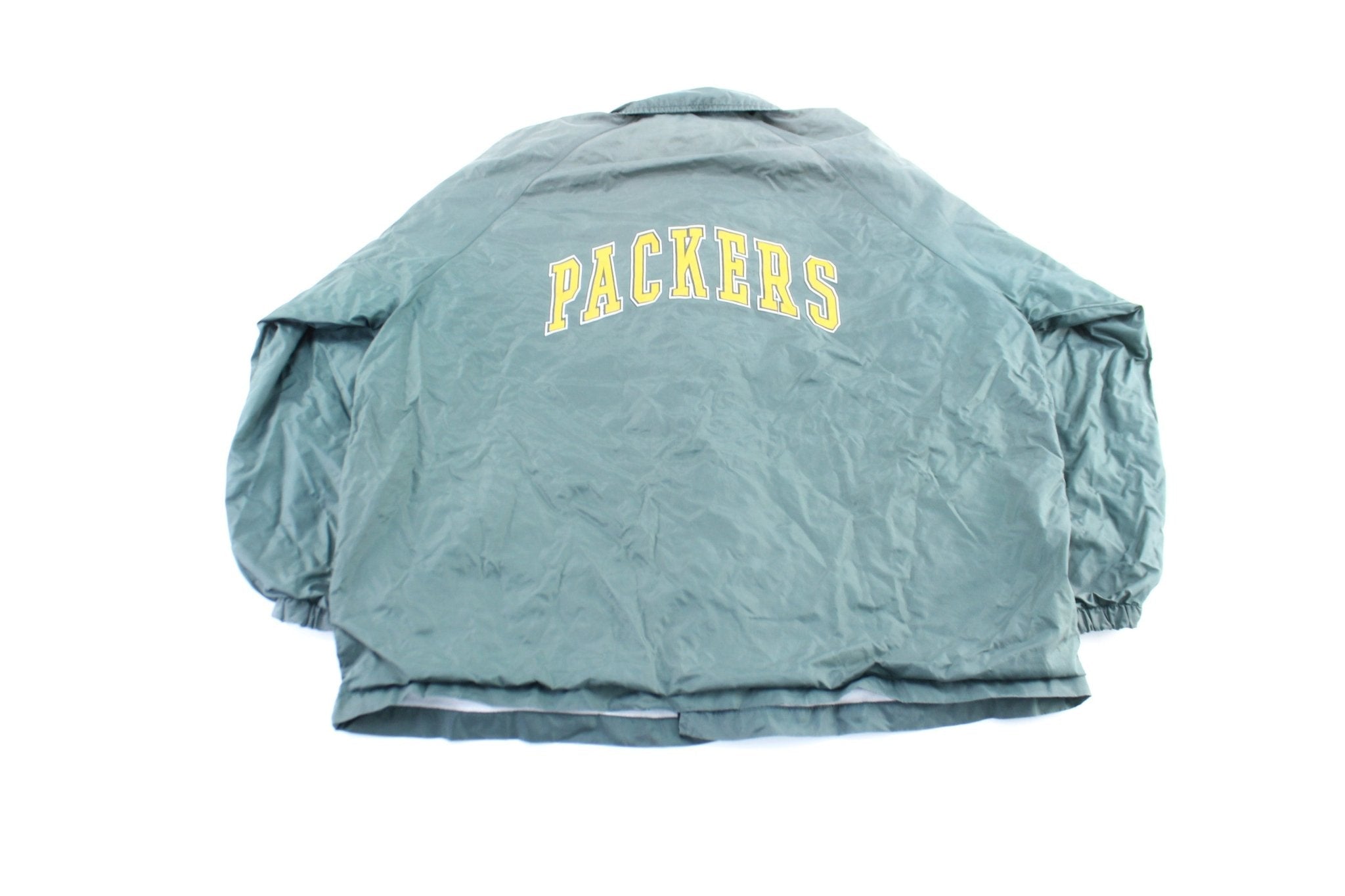 90's Green Bay Packers Logo 7 Windbreaker Jacket - Jacket - Thrifted Threads