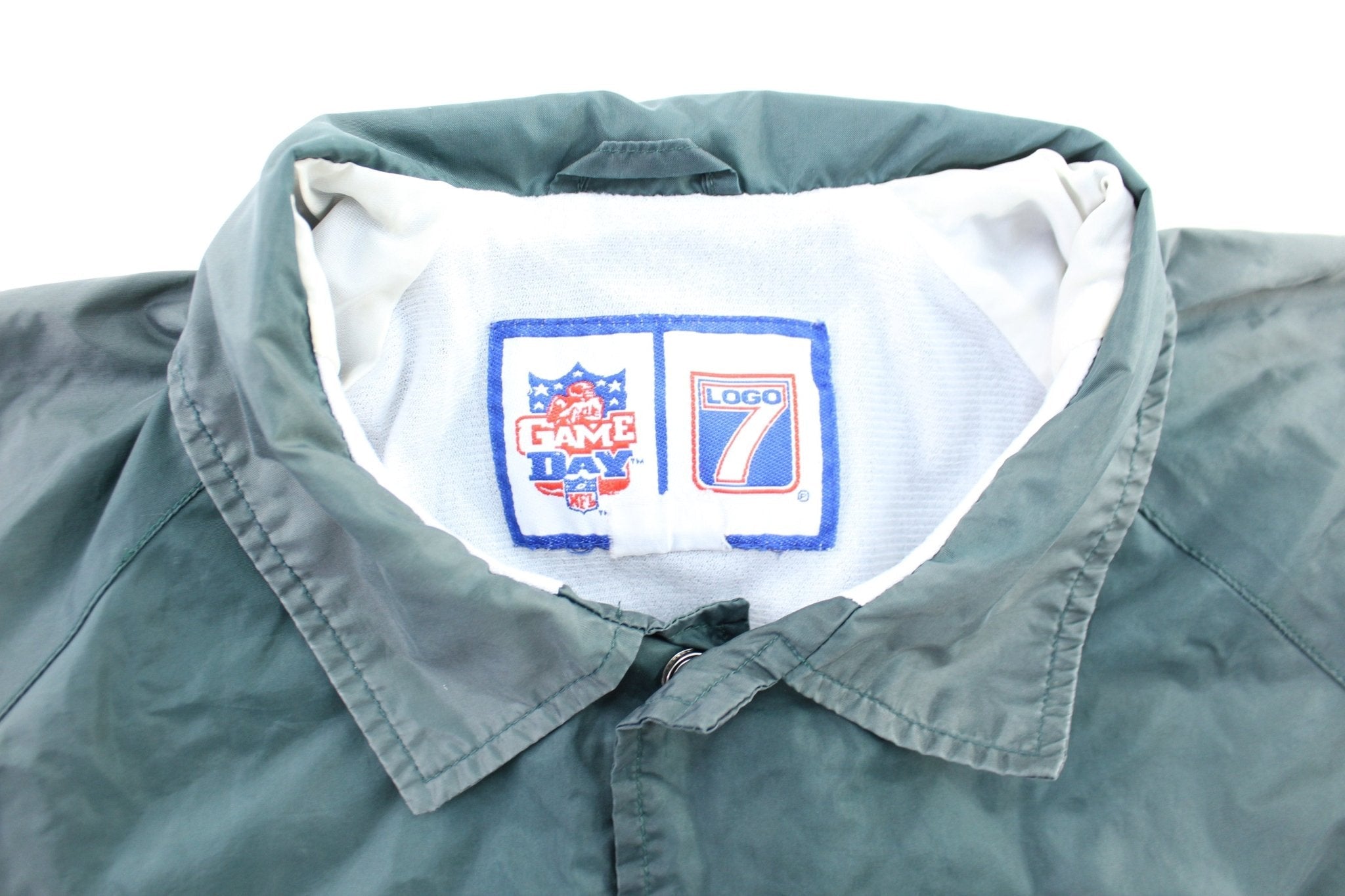90's Green Bay Packers Logo 7 Windbreaker Jacket - Jacket - Thrifted Threads