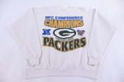 90's Green Bay Packers NFC Conference Sweatshirt - Sweatshirt - Thrifted Threads