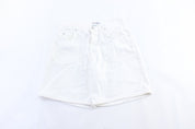 90's Guess Embroidered Logo White Denim Shorts - Pants/Shorts - Thrifted Threads