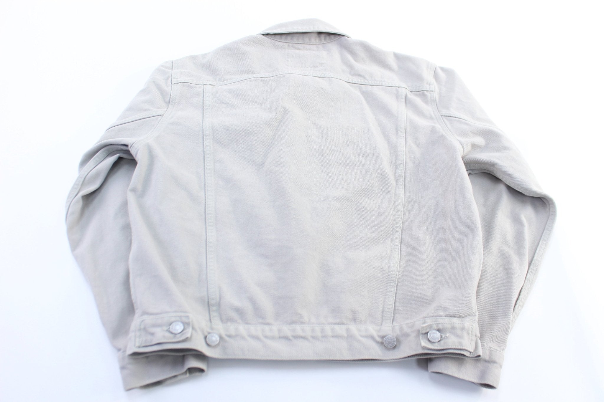 90's Guess Light Grey Denim Jacket - Jacket - Thrifted Threads