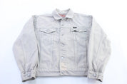 90's Guess Light Grey Denim Jacket - Jacket - Thrifted Threads