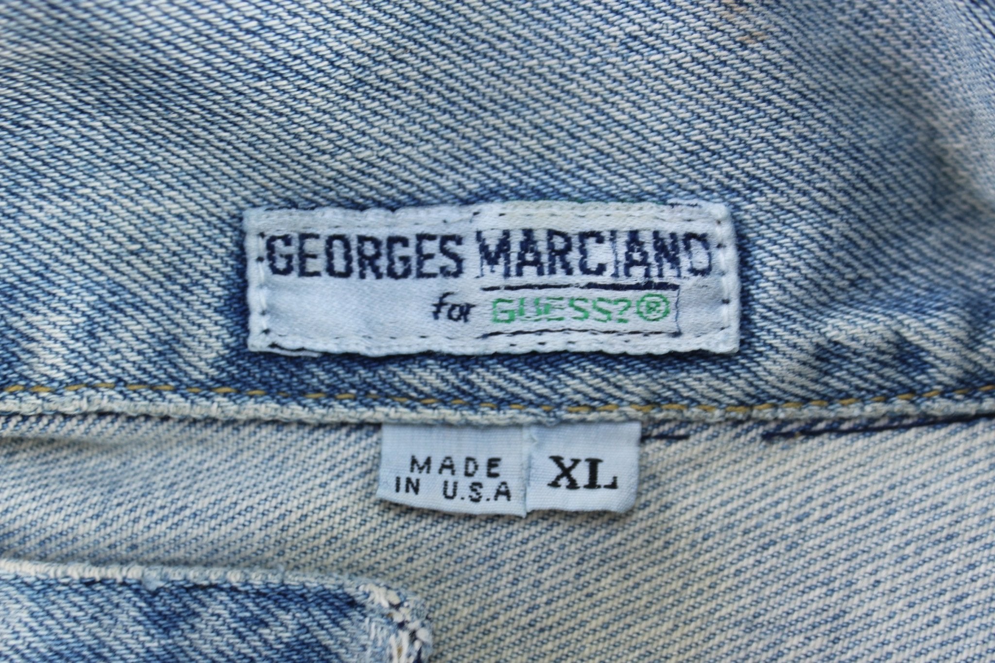 90's Guess Light Wash Denim Jacket - ThriftedThreads.com