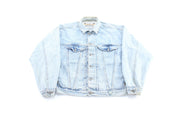 90's Guess Light Wash Denim Jacket - Jacket - Thrifted Threads