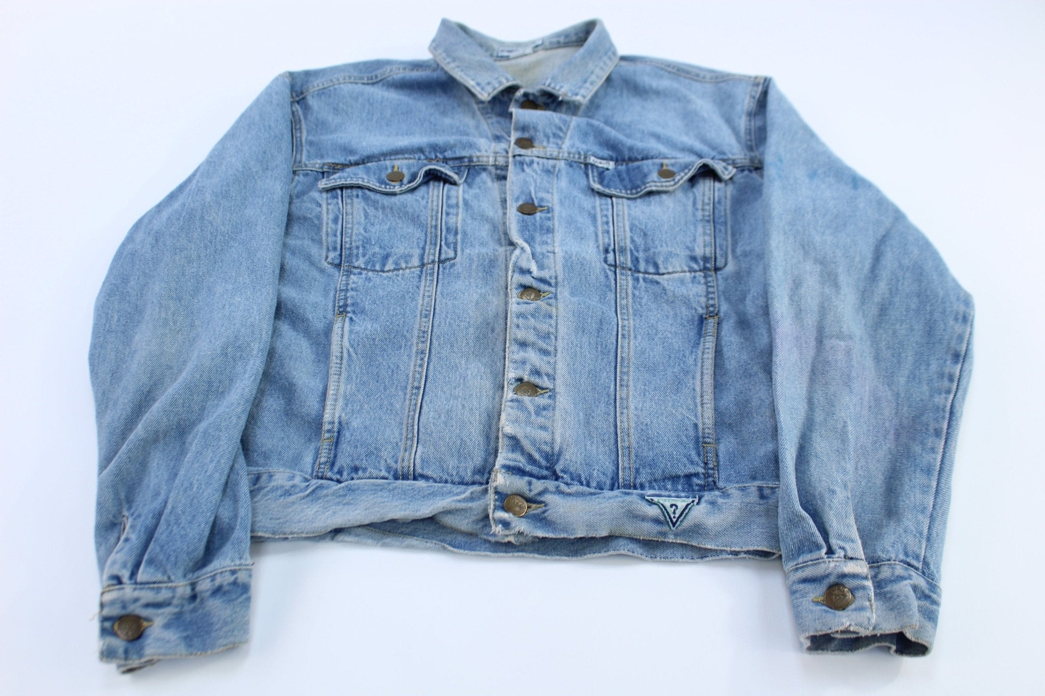 90's Guess Light Wash Denim Jacket - Jacket - Thrifted Threads
