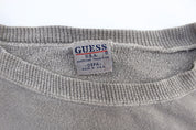 90's Guess U.S.A. Embroidered Grey Sweatshirt - Sweatshirt - Thrifted Threads