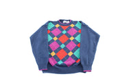 90's Gulf Traders Geometric Patterned Sweater - ThriftedThreads.com