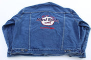 90's Hard Rock Cafe Embroidered Cleveland, Ohio Denim Jacket - Jackets - Thrifted Threads