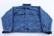 90's Hard Rock Cafe Embroidered Cleveland, Ohio Denim Jacket - Jackets - Thrifted Threads