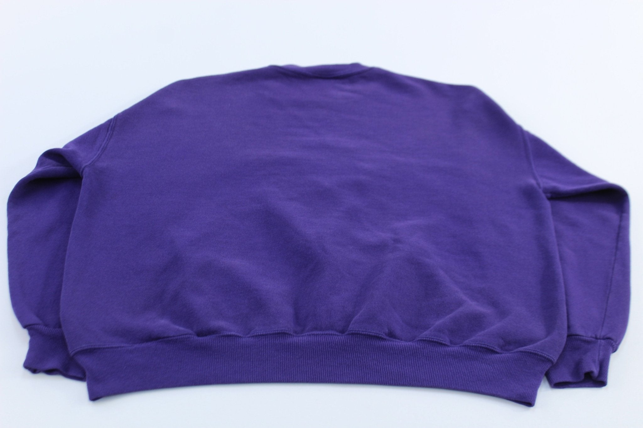 90's Hard Rock Cafe Embroidered Purple San Francisco Sweatshirt - ThriftedThreads.com