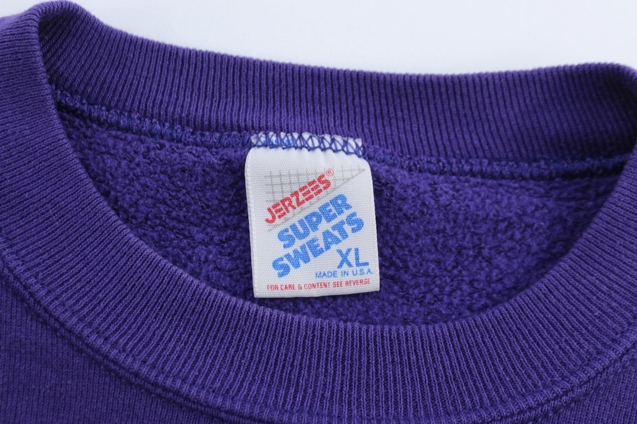 90's Hard Rock Cafe Embroidered Purple San Francisco Sweatshirt - ThriftedThreads.com