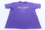 90's Hard Rock Cafe Maui, Hawaii Purple T-Shirt - ThriftedThreads.com