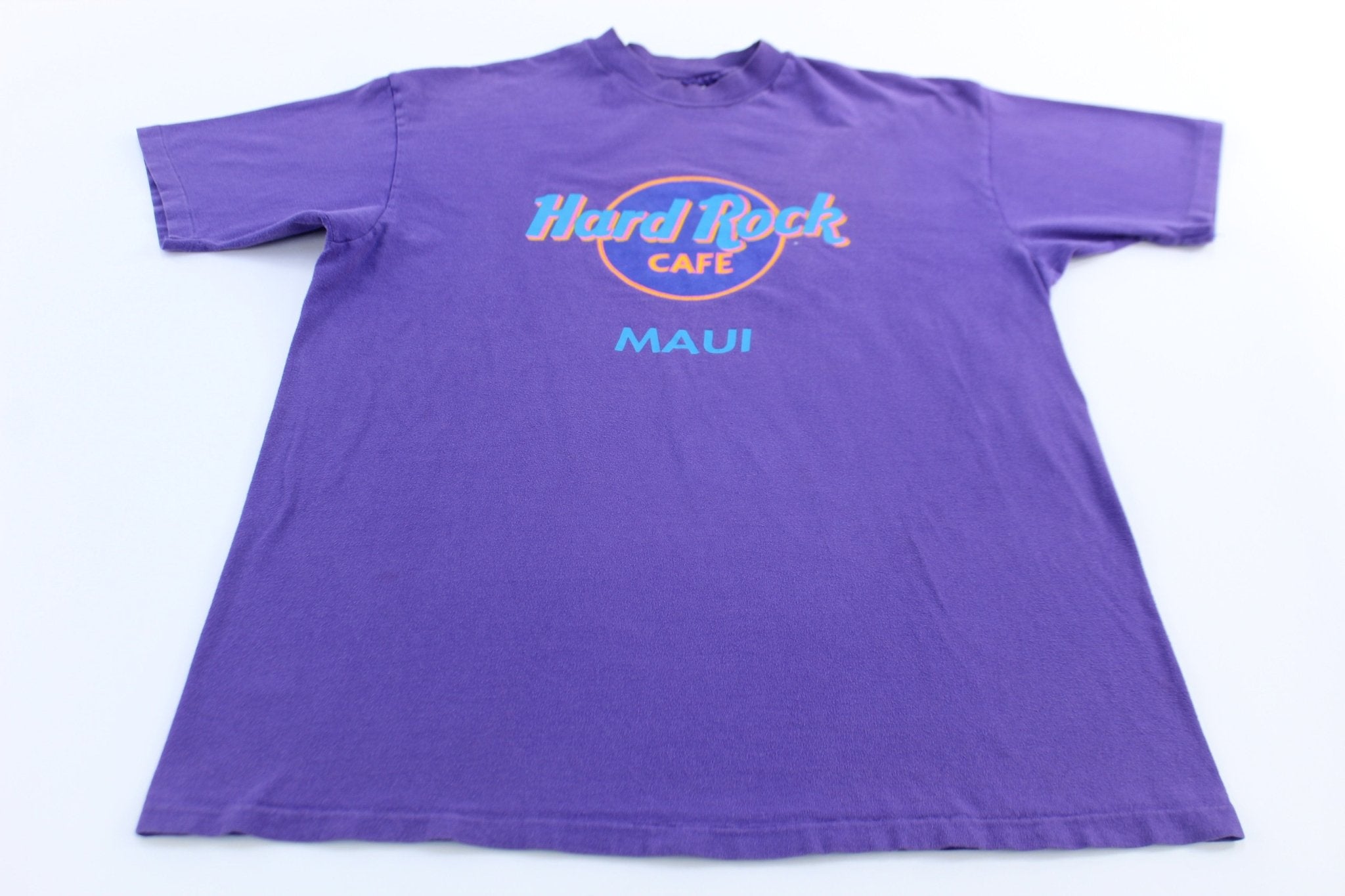 90's Hard Rock Cafe Maui, Hawaii Purple T-Shirt - ThriftedThreads.com