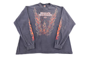 90's Harley Davidson Motorcycles California Flames Graphic LS T-shirt - Shirts & Tops - Thrifted Threads