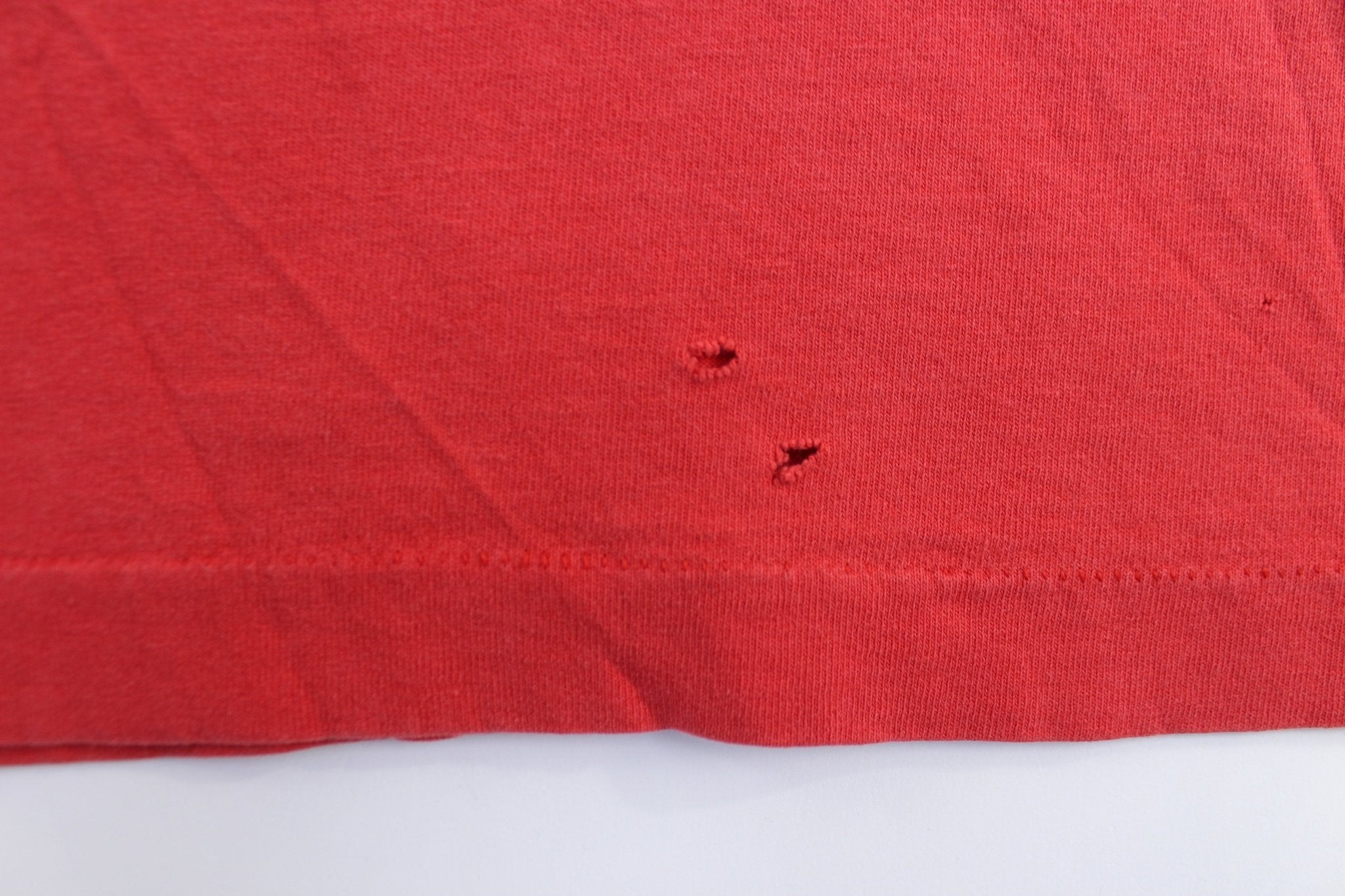 90's Harley Davidson Motorcycles Red Italia T-Shirt - ThriftedThreads.com