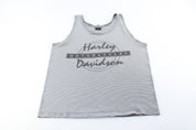 90's Harley Davidson Motorcycles Striped Tank Top - ThriftedThreads.com