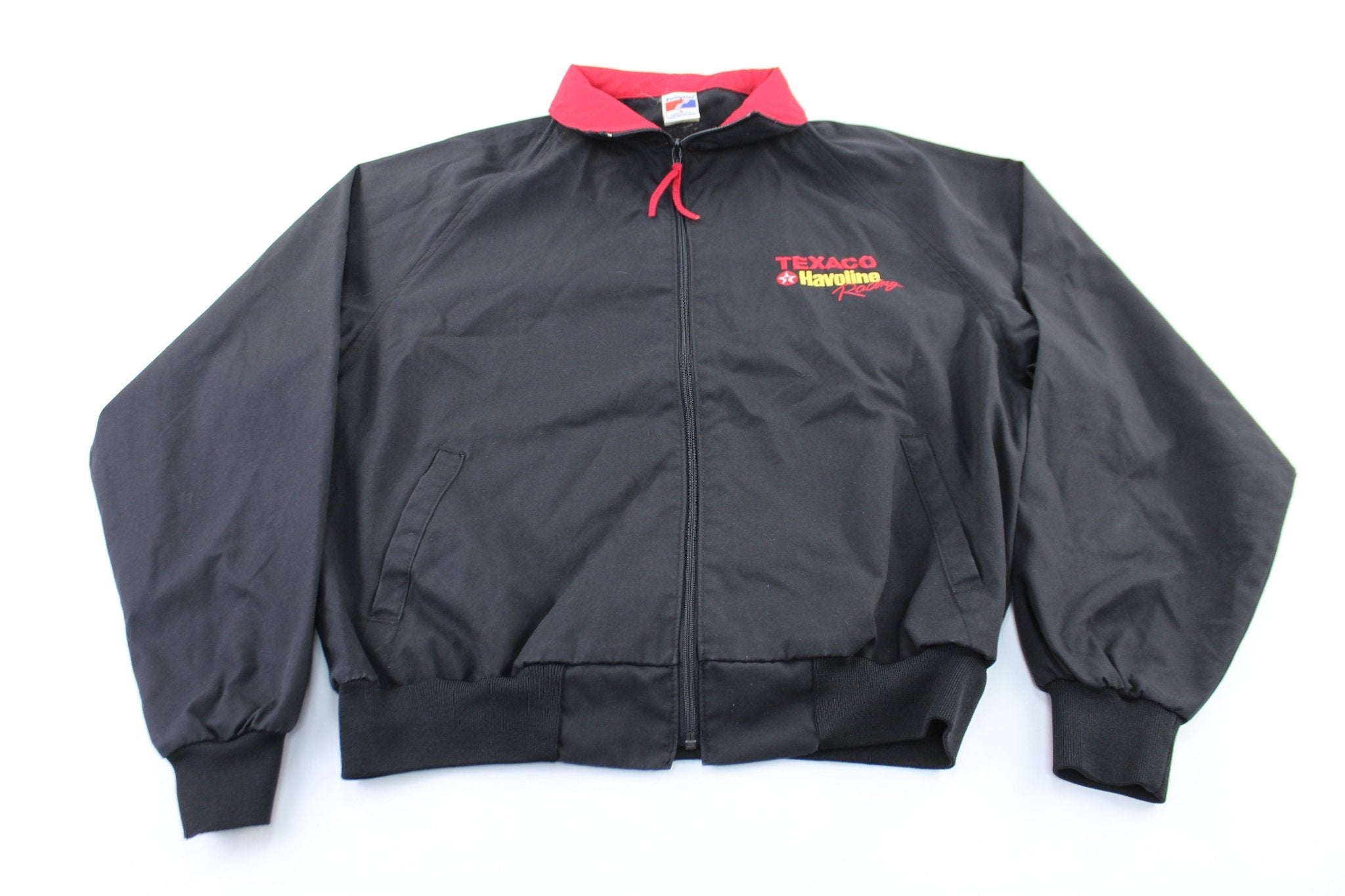 90's Havoline Racing Embroidered Zip Up Jacket - ThriftedThreads.com