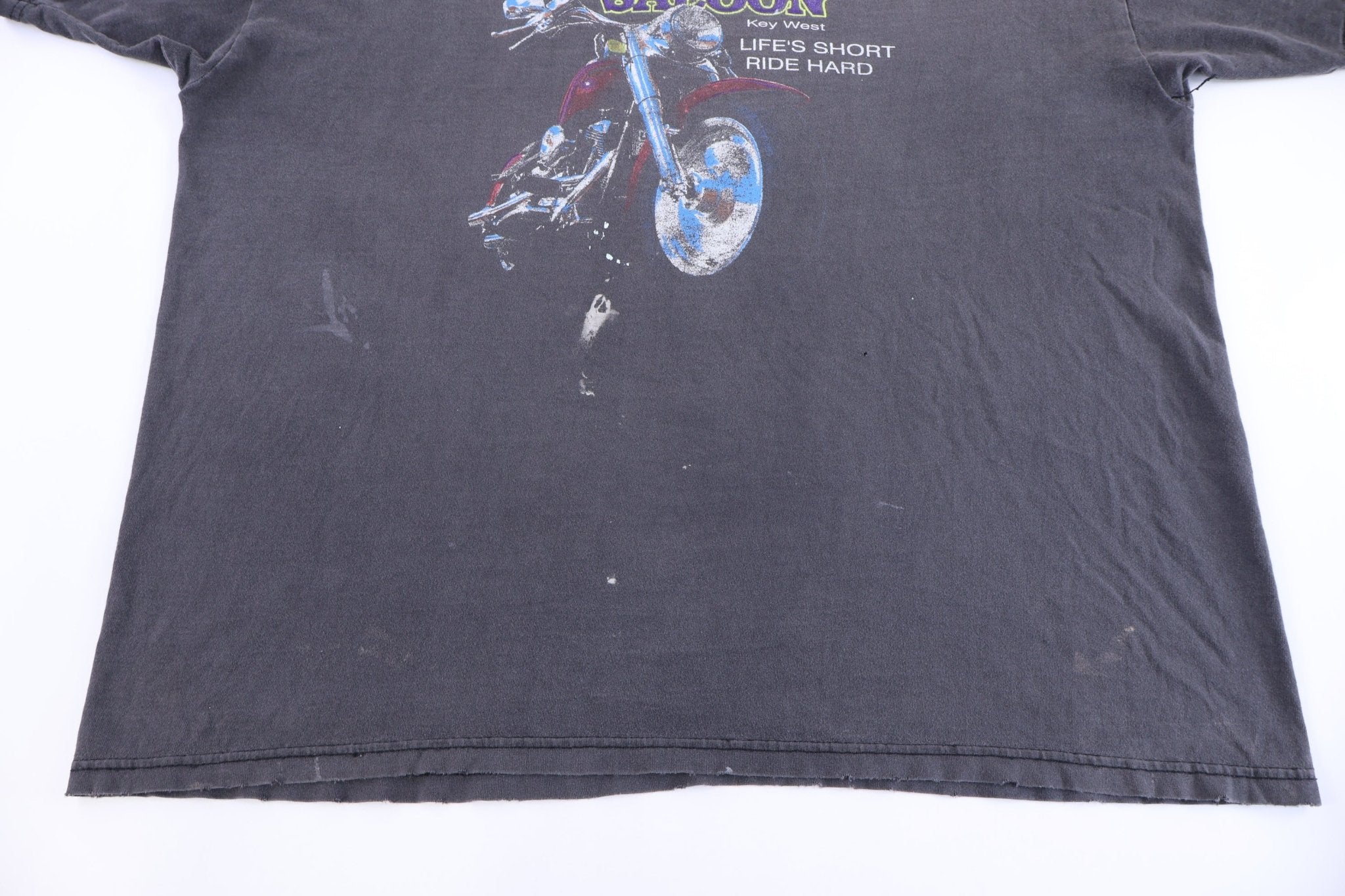 90's Hog's Breath Saloon Biker Graphic T-shirt - Shirts & Tops - Thrifted Threads
