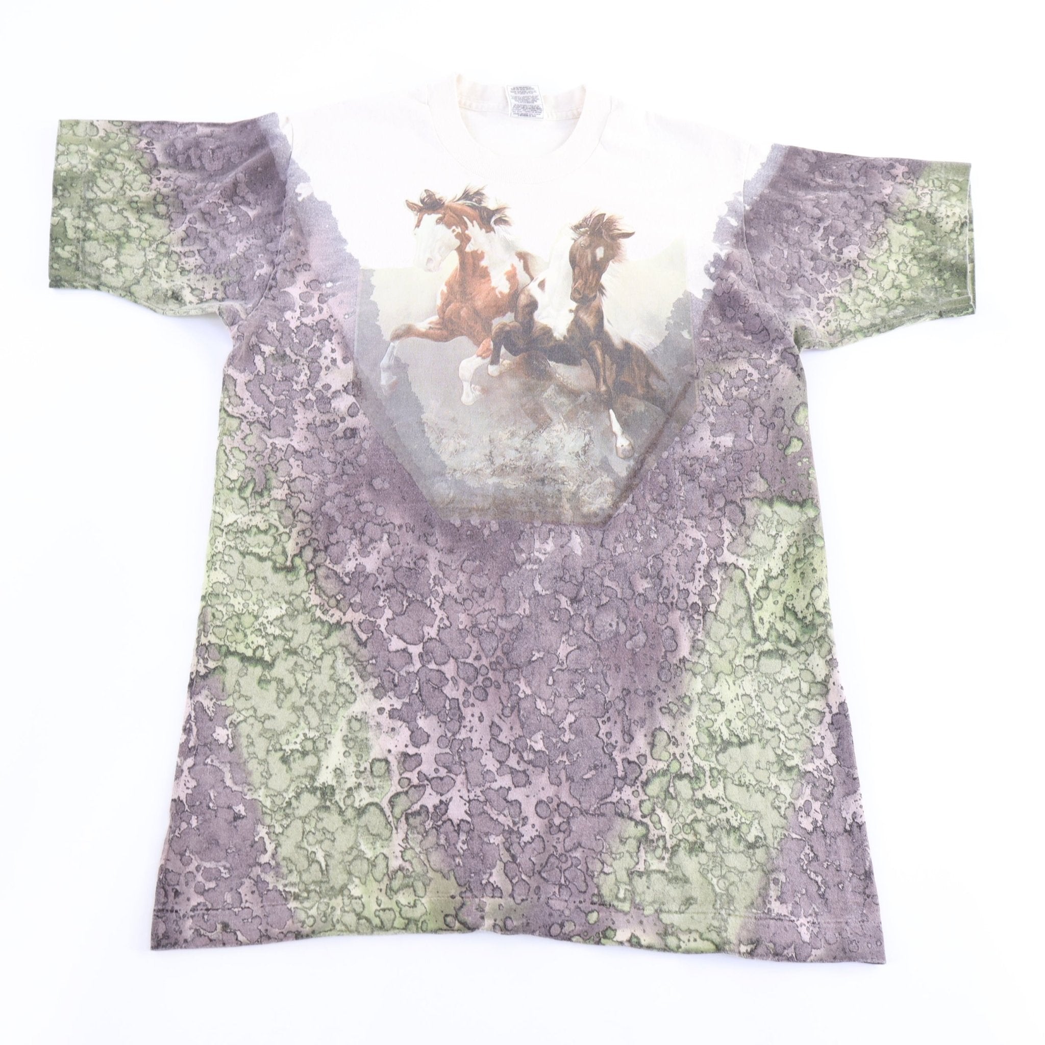 90's Horse Stampede Tie Dye T-shirt - Shirts & Tops - Thrifted Threads