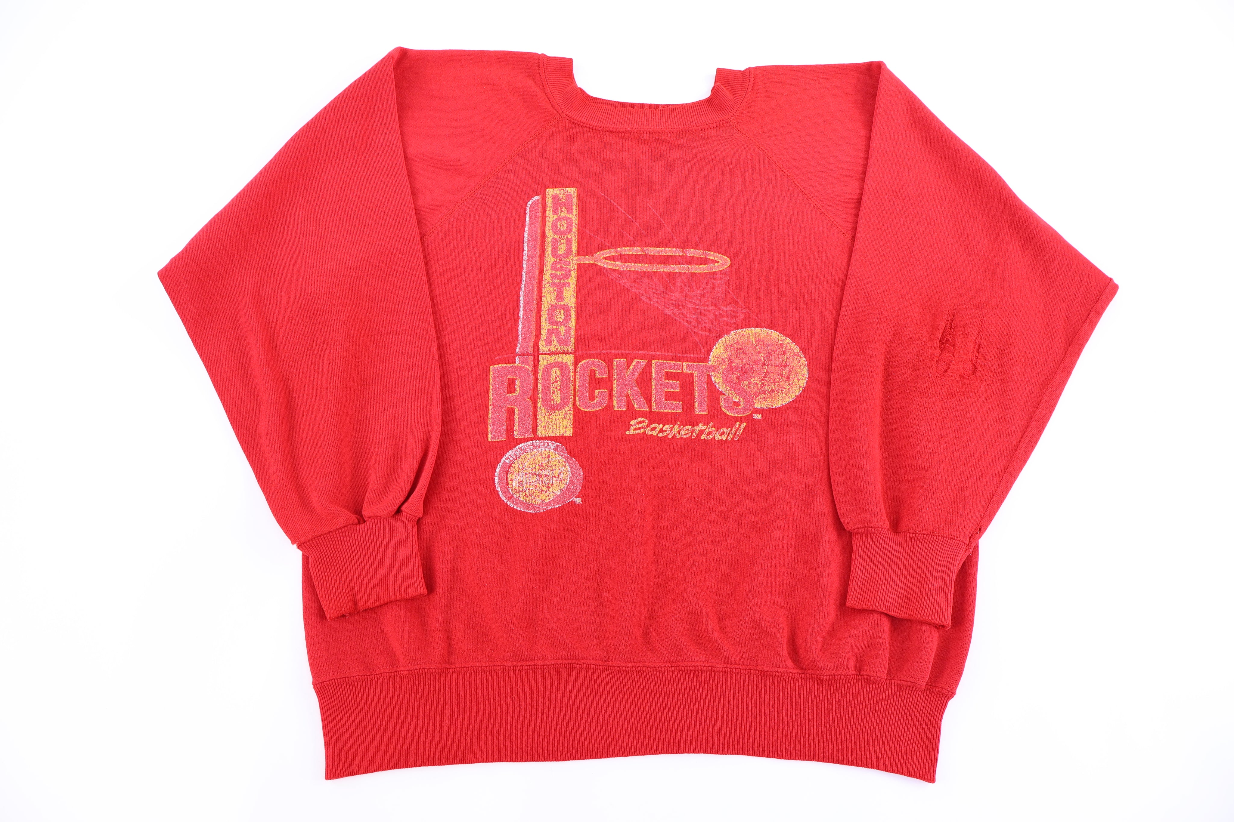 90's Houston Rockets Basketball Sweatshirt - Sweatshirt - Thrifted Threads