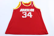 90's Houston Rockets Hakeem Olajuwon Champion Basketball Jersey - ThriftedThreads.com