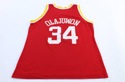 90's Houston Rockets Hakeem Olajuwon Champion Basketball Jersey - ThriftedThreads.com