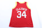 90's Houston Rockets Hakeem Olajuwon Champion Basketball Jersey - ThriftedThreads.com