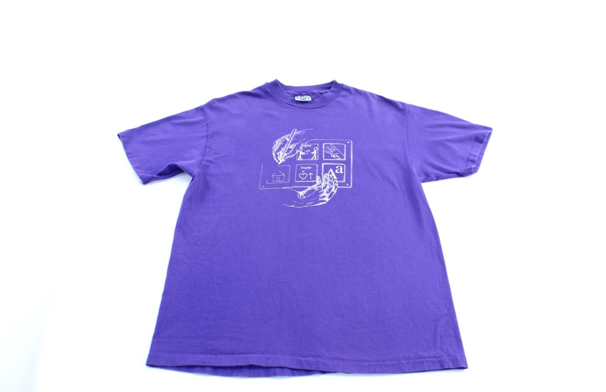 90's International Society for Augmentative & Alternative Communication T-Shirt - ThriftedThreads.com