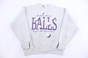90's It Takes Balls to Golf Like I Do Humor Sweatshirt - Sweatshirt - Thrifted Threads