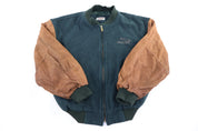 90's Jaguar Green & Brown Full Zip Jacket - Jacket - Thrifted Threads