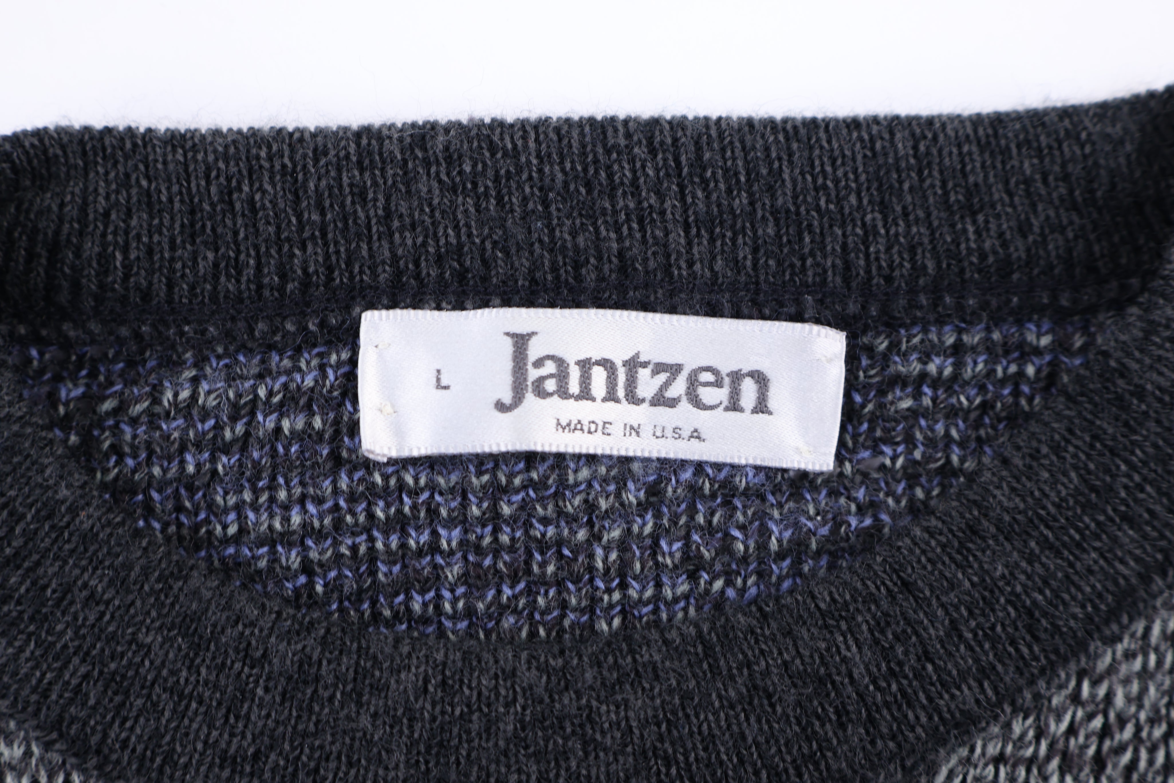 90's Jantzen Multipattern Knit Sweater - Sweater - Thrifted Threads