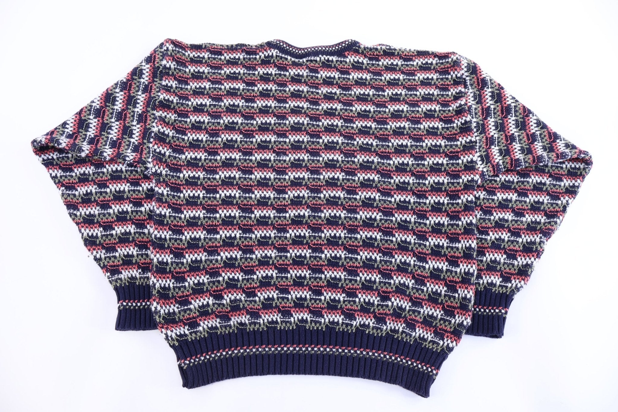 90's Jantzen Multipattern Knit Sweater - Sweater - Thrifted Threads