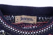 90's Jantzen Multipattern Knit Sweater - Sweater - Thrifted Threads