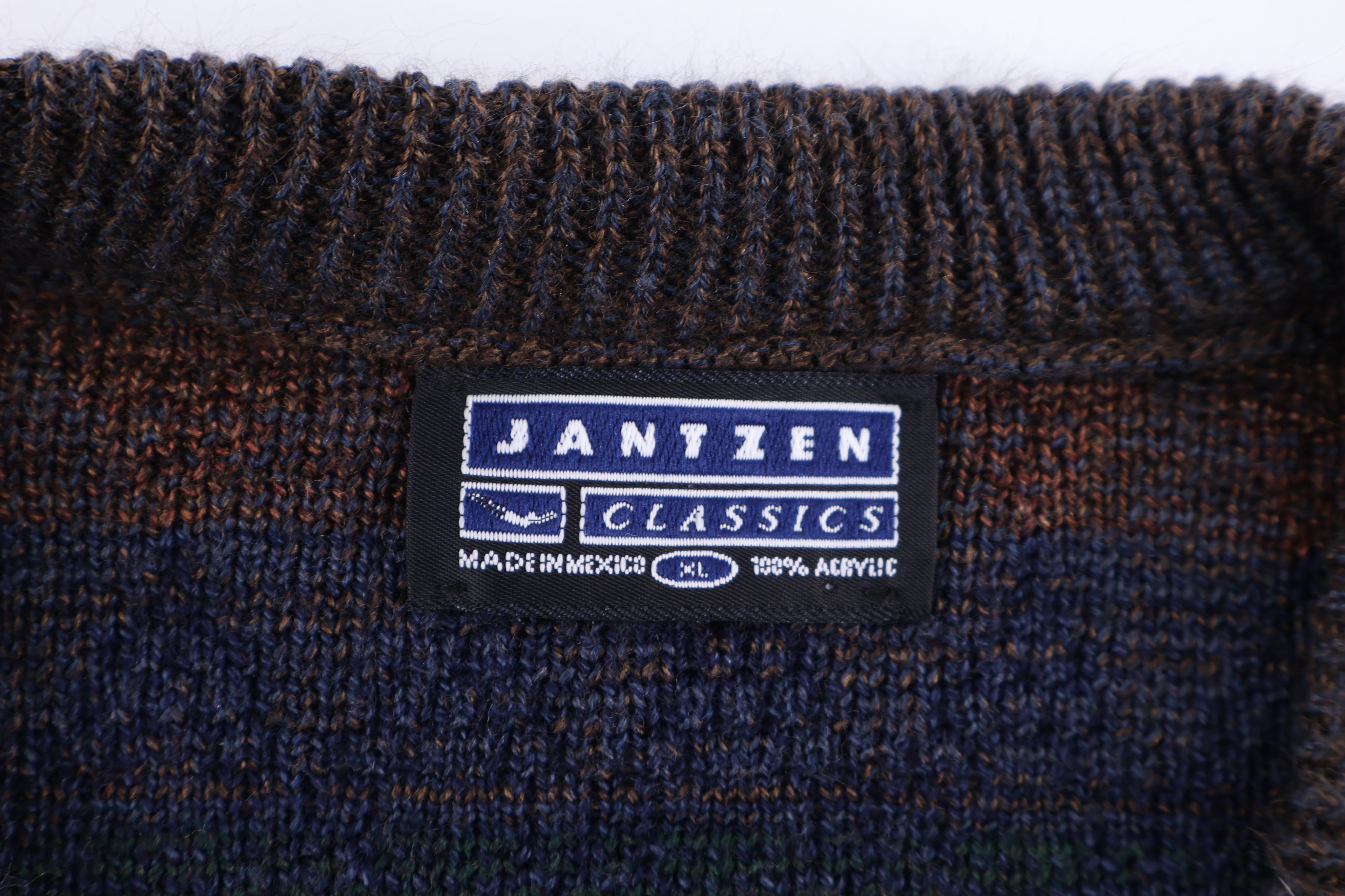90's Jantzen Multipattern Knit Sweater - Sweater - Thrifted Threads