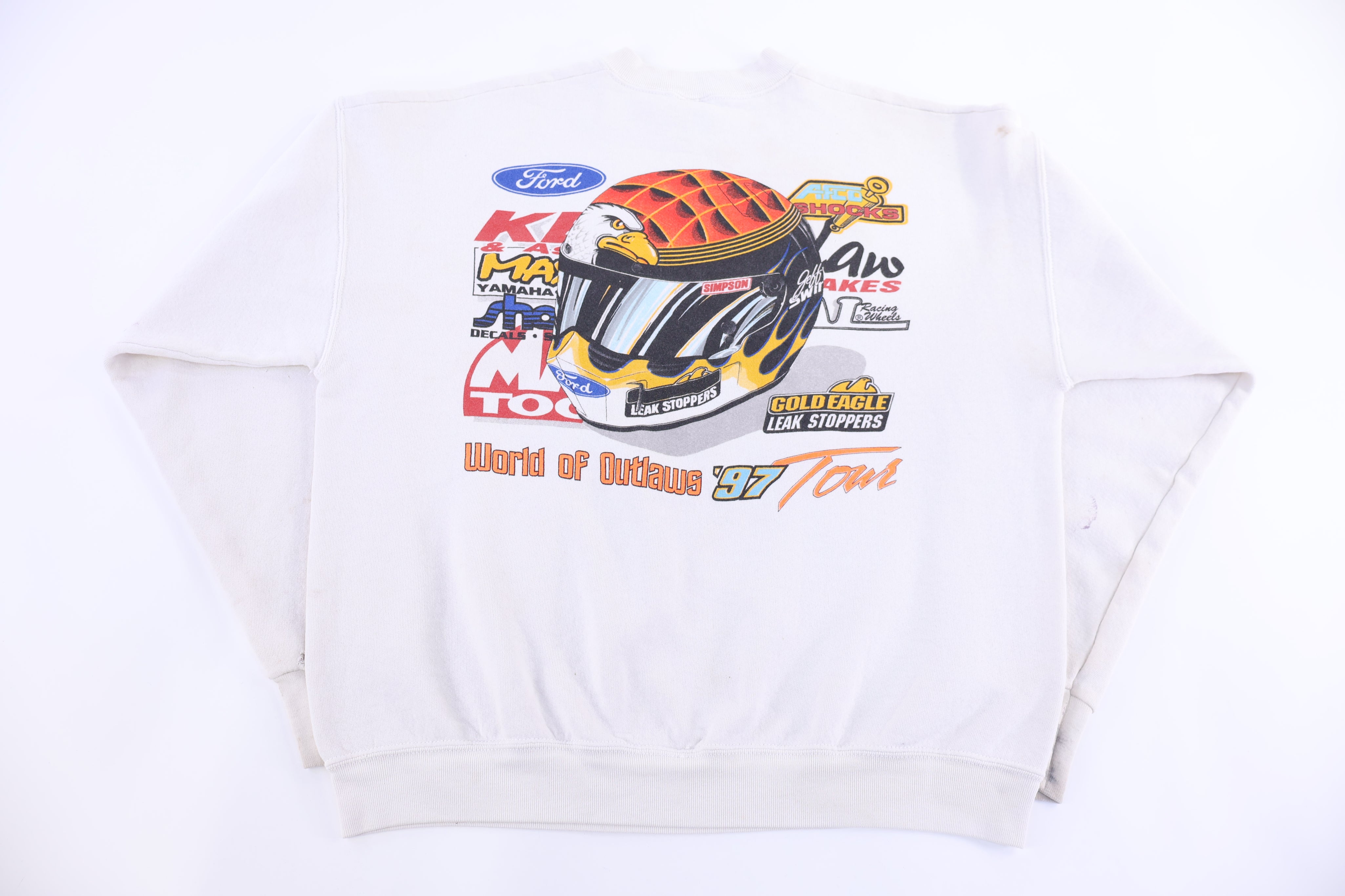 90's Jeff Swindell Racing Sweatshirt - Sweatshirt - Thrifted Threads