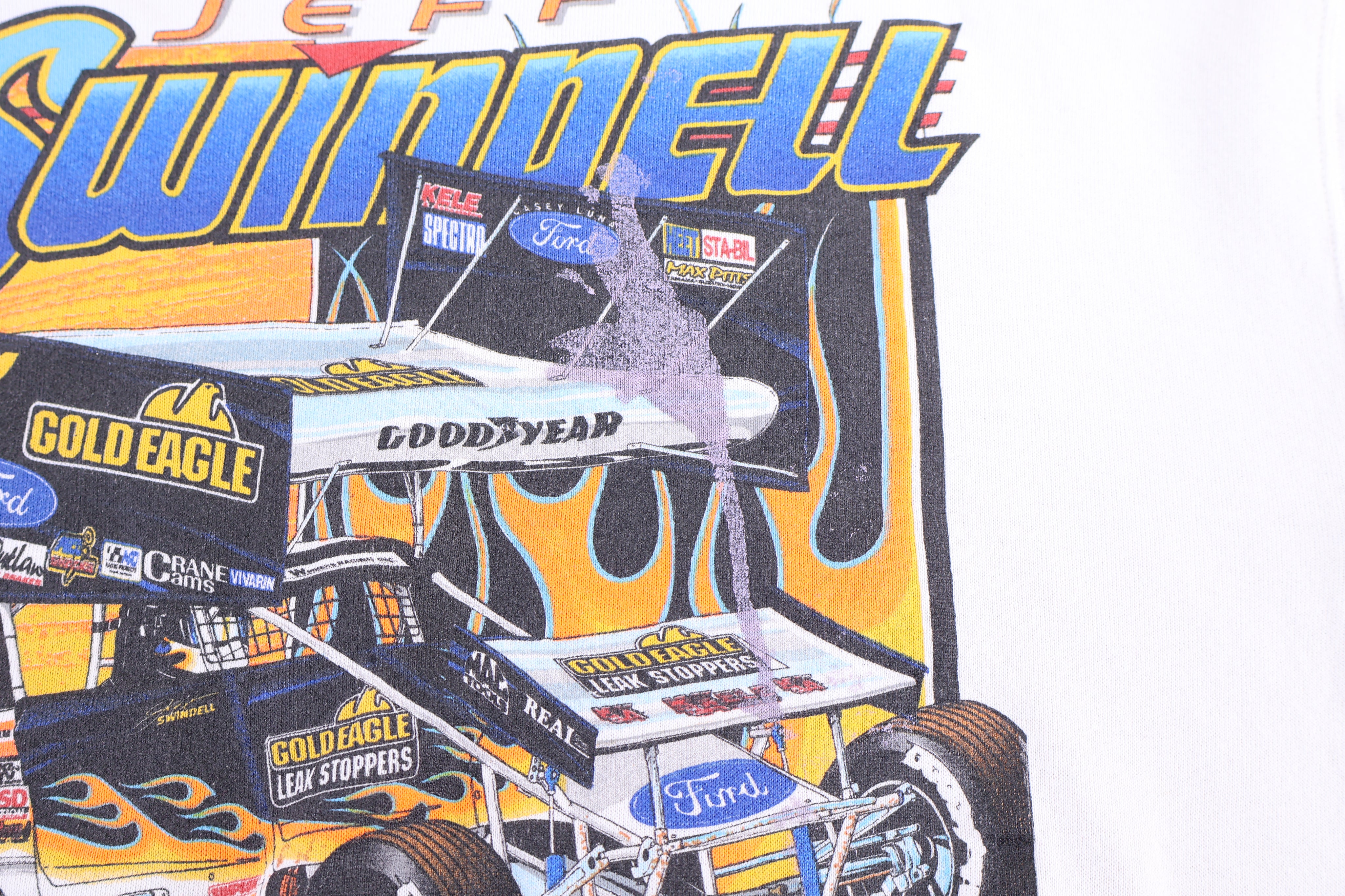 90's Jeff Swindell Racing Sweatshirt - Sweatshirt - Thrifted Threads