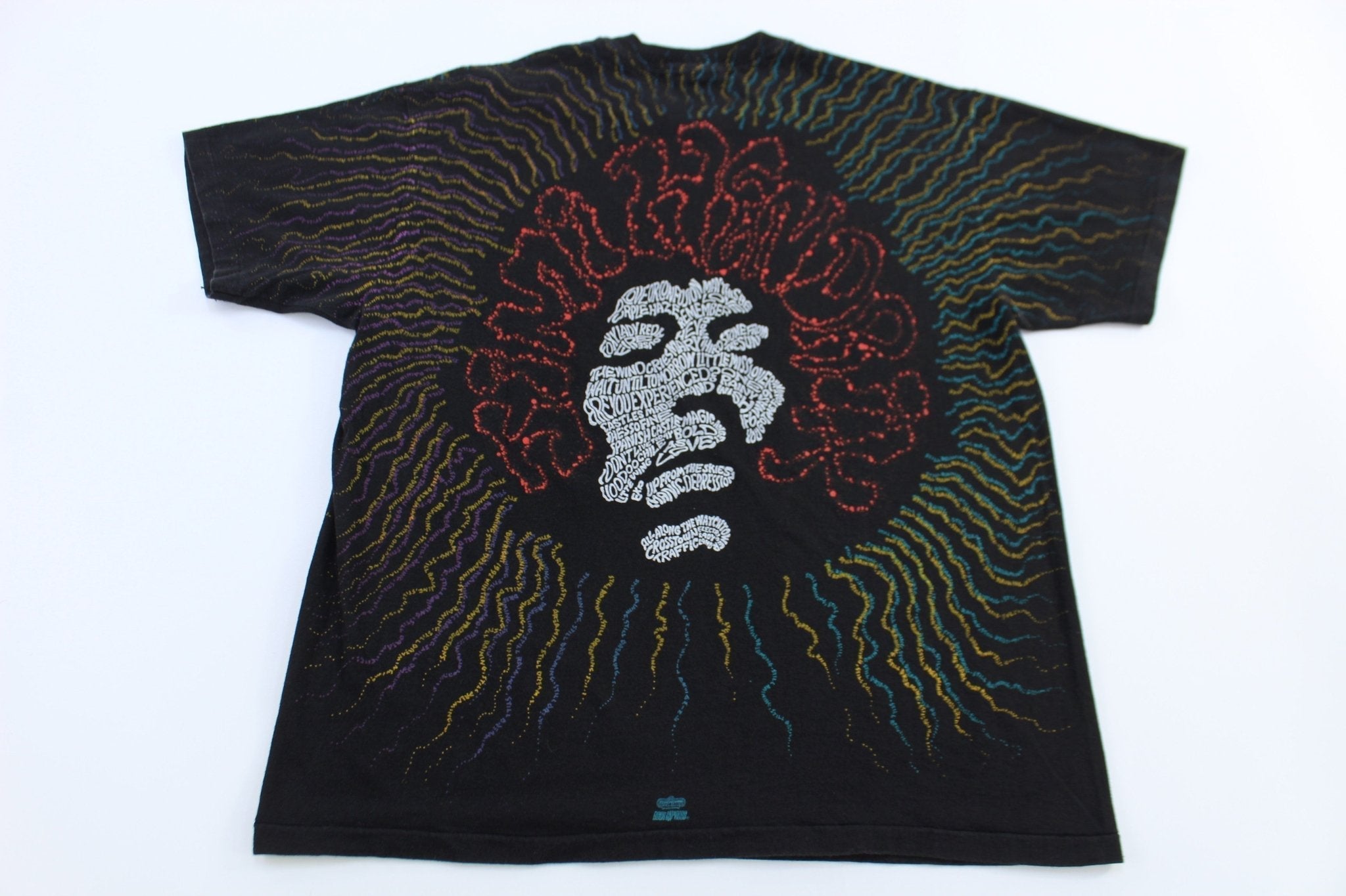 90's Jimi Hendrix All Over Graphic T-shirt - Shirts & Tops - Thrifted Threads