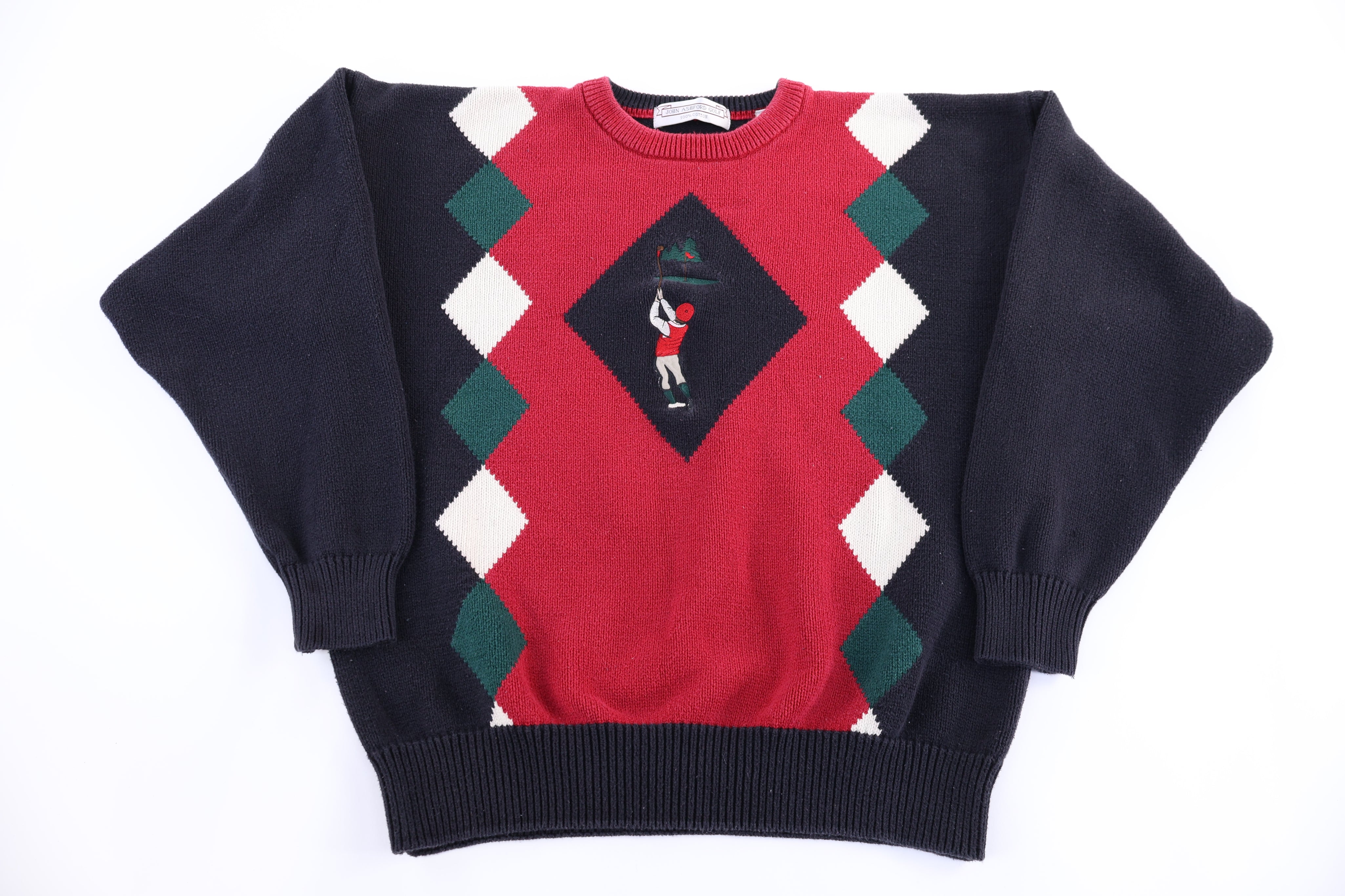 90's John Ashford Golf Knit Sweater - Sweater - Thrifted Threads
