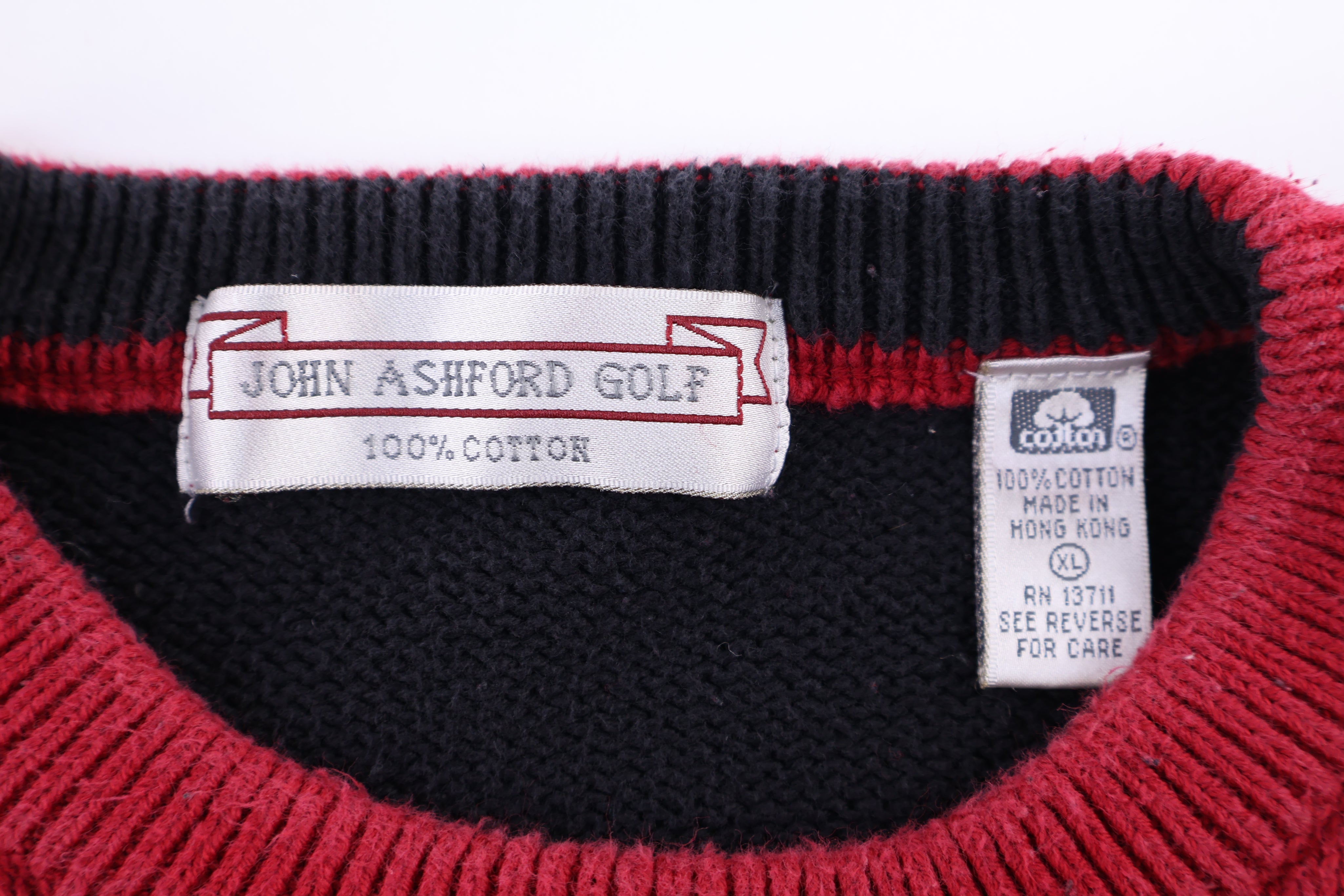 90's John Ashford Golf Knit Sweater - Sweater - Thrifted Threads