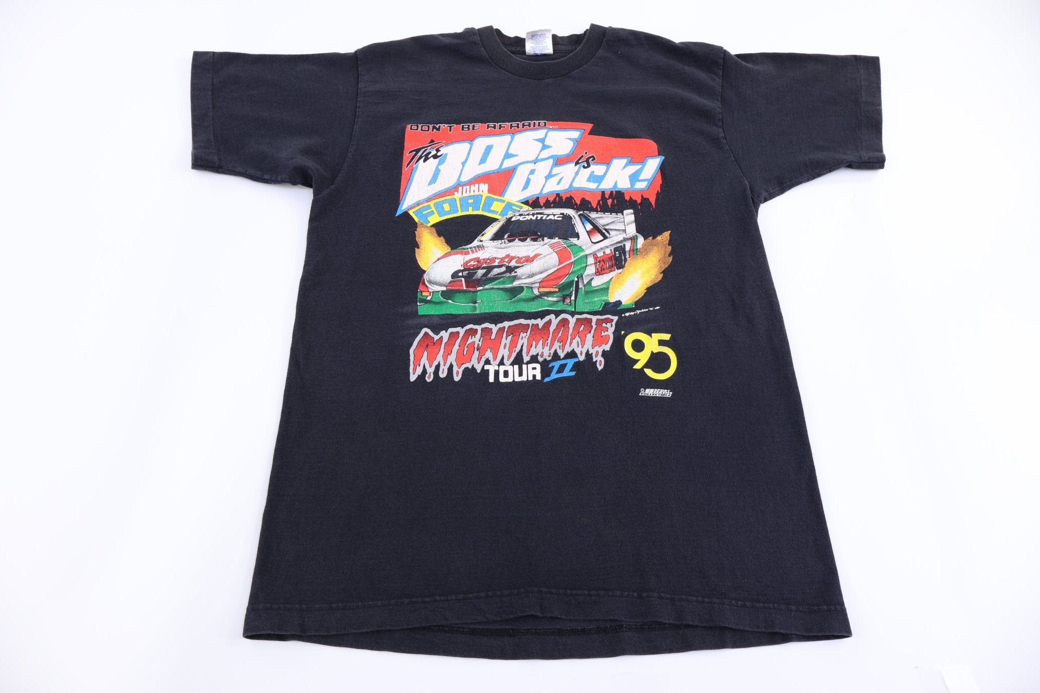 90's John Force The Boss Is Back T-shirt - Shirts & Tops - Thrifted Threads
