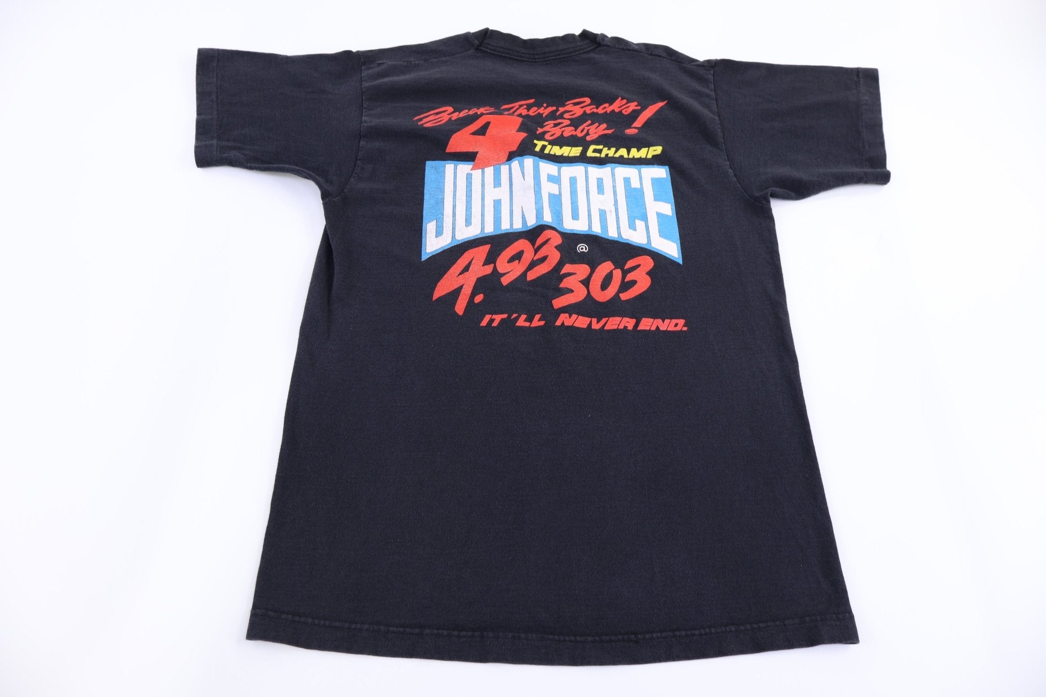 90's John Force The Boss Is Back T-shirt - Shirts & Tops - Thrifted Threads