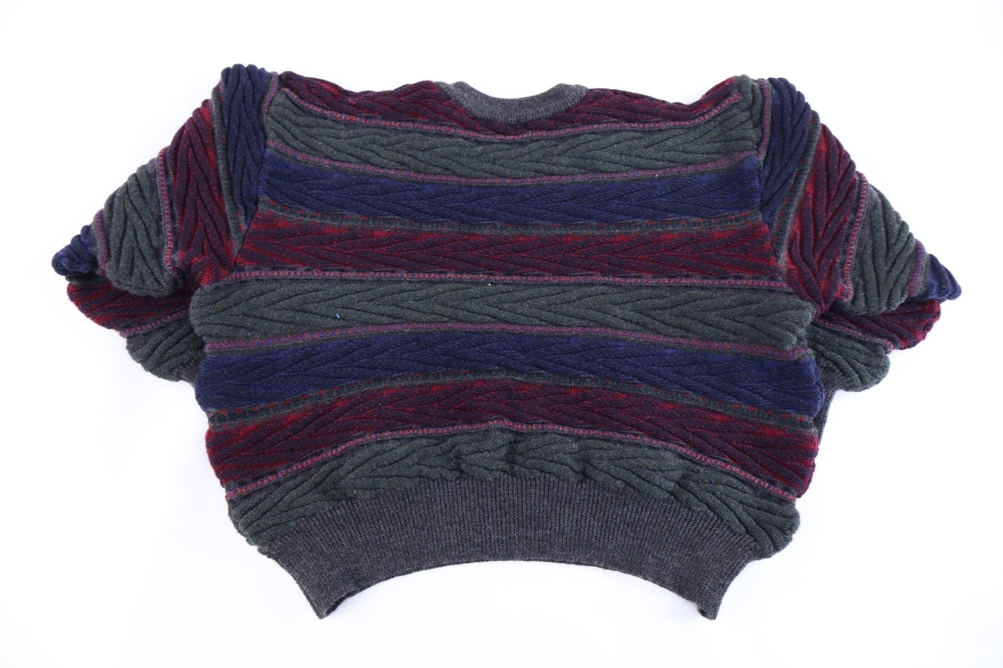 90's Jos A. Bank Multicolor Knit Sweater - Sweater - Thrifted Threads