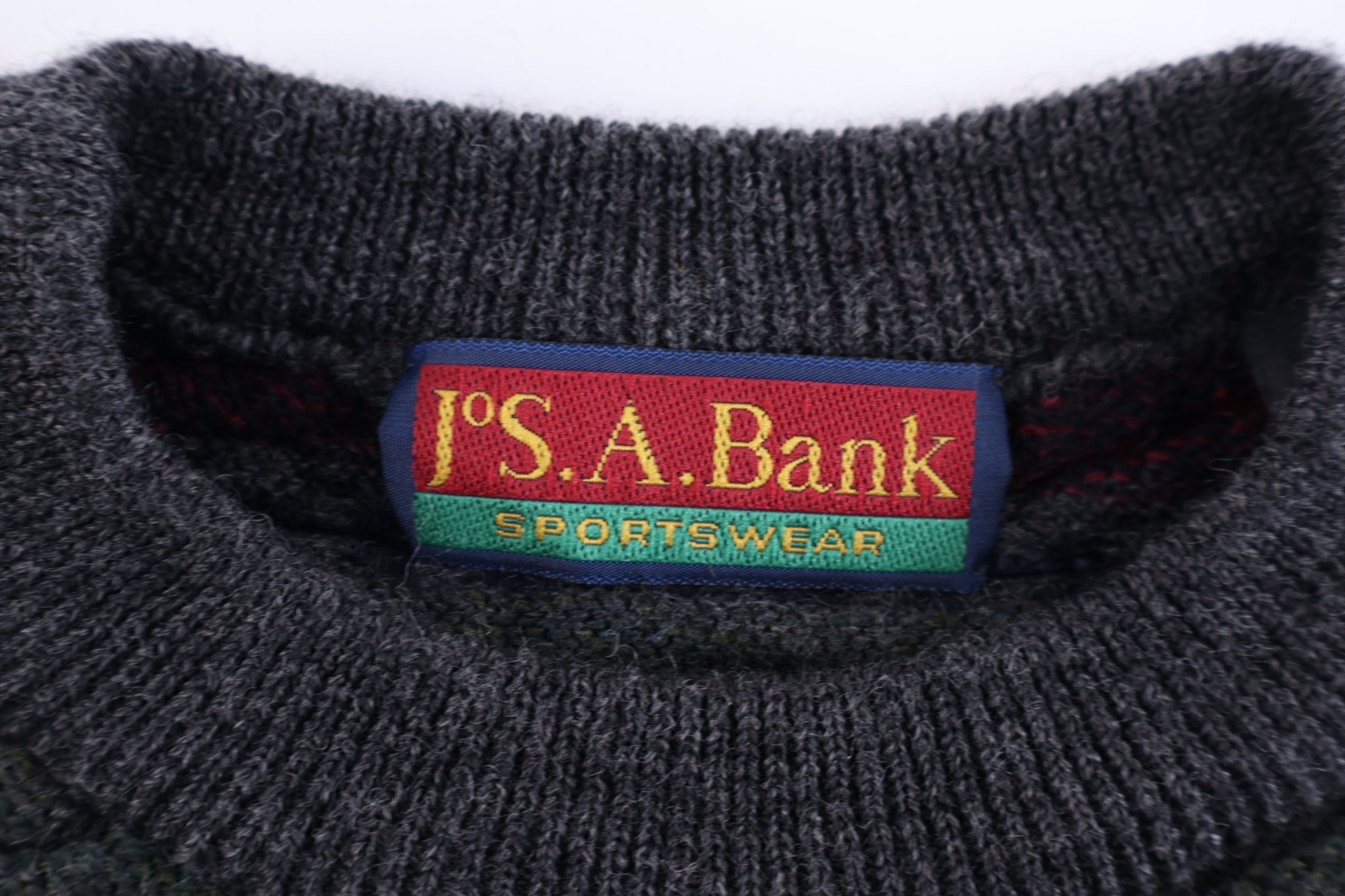 90's Jos A. Bank Multicolor Knit Sweater - Sweater - Thrifted Threads